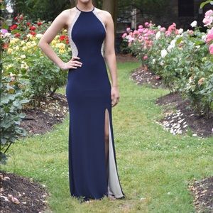 Navy prom dress